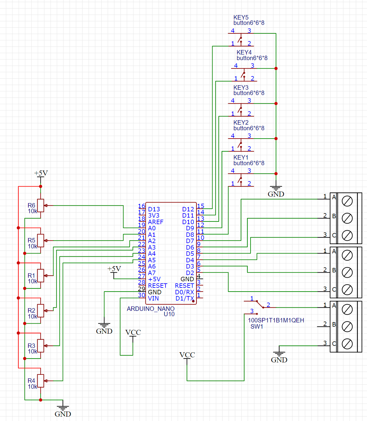 Arduino Nano Servo / Robot Arm Driver
